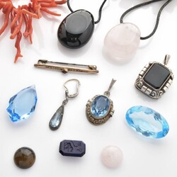 Konvolut Modeschmuck Silber 835 und 800, insg. 16 Teile, dabei 3 ...