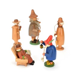 Konvolut Räucherfiguren Hersteller u.a. Richard Glässer, Seiffen ...