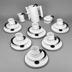 Rosenthal-Objektservice CIRCOLO NERO Rosenthal, Selb, Kaffeeservice ...