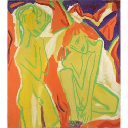 Keller, Fritz (1915 Rothenbach - 1994 Bad Berka) Acryl/Hartfaser, ...