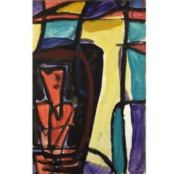 Keller, Fritz (1915 Rothenbach - 1994 Bad Berka) Gouache auf Papier, ...