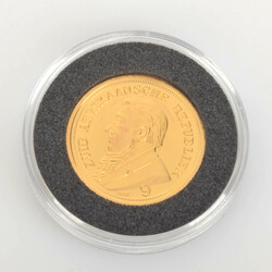 1 Pond Goldmünze Gold 585, Kopfbild Paul Krüger nach links, rs. ...