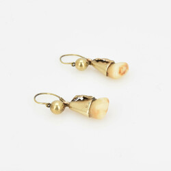 Paar Ohrhänger in Gelbgold Gelbgold 585, je Grandel in ...