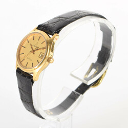 Damenuhr Fa. ETERNA, Schweiz, vergoldetes Stahlgehäuse, schwarzes ...