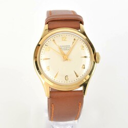 Herrenarmbanduhr Fa. JUNGHANS, Modell Trilastic, vergoldetes ...