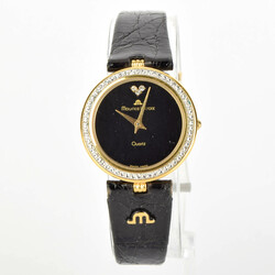 Damenuhr mit Brillanten Fa. MAURICE LACROIX, vergoldetes ...