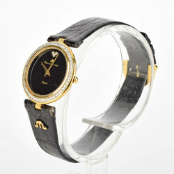 Damenuhr mit Brillanten Fa. MAURICE LACROIX, vergoldetes ...