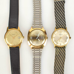 Drei Herrenarmbanduhren 1 x Fa. GLASHÜTTE, Modell SPEZIMATIC, ...