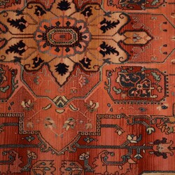 Teppich   Wolle, geometrisch gemustert mit changierendem Grundton in ...