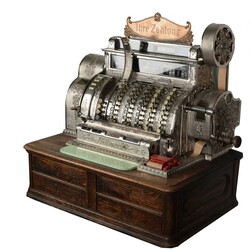 Große Jugendstil-Registrierkasse NATIONAL  Hersteller: National Cash ...
