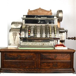 Große Jugendstil-Registrierkasse NATIONAL  Hersteller: National Cash ...