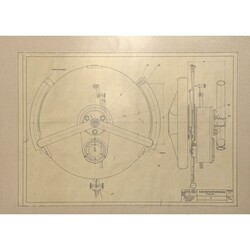 Technische Zeichnung FLUGZEUG Ingenieurschule f. Flugzeugbau Dresden, ...