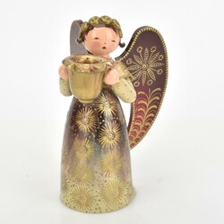 Großer Engel reich bemalt Wendt & Kühn, Grünhainichen, ...