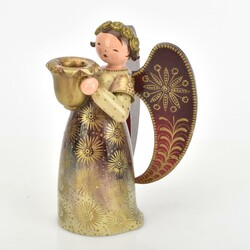 Großer Engel reich bemalt Wendt & Kühn, Grünhainichen, ...