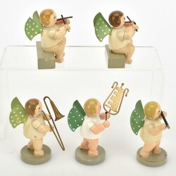 Fünf Engelmusikanten Wendt & Kühn, Grünhainichen, Aufstellfiguren ...