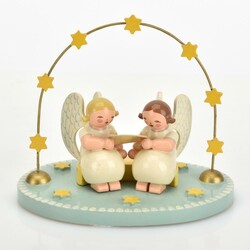 Aufstellfigur ENGEL IM BOGEN Wendt & Kühn, Grünhainichen, Engelpaar ...