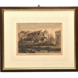 Konvolut historische Ansichten insg. 14 hinter Glas gerahmte Stiche ...