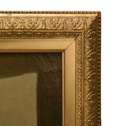 Unbekannter Tiermaler Öl auf Lwd., DARSTELLUNG EINES RENNPFERDES, ...