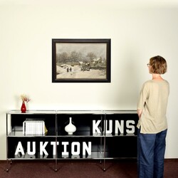 Noël, Hippolyte (1828 Paris - 1894 ebd.) Öl auf Lwd., WINTER IM ...