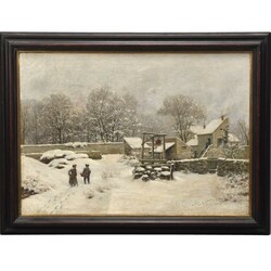 Noël, Hippolyte (1828 Paris - 1894 ebd.) Öl auf Lwd., WINTER IM ...