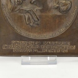 Reißmann, Gustav (1887 Neustadt bei Coburg - 1954 ebd.) Bronzeplatte ...