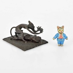 Paar Wiener Bronzen dabei: 1 x Franz Berman Erotica, bez. FBW, ...