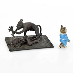 Paar Wiener Bronzen dabei: 1 x Franz Berman Erotica, bez. FBW, ...