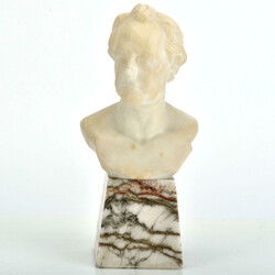 Büste Johann Wolfgang von Goethe unterschiedliche Marmorsorten, ...
