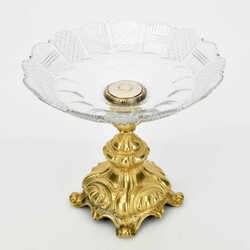 Tafelaufsatz 19. Jh. gemarkt Henniger & Co, Berlin, sog. Tazza, ...