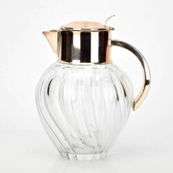 Limonadenkanne gemarkt KNITTEL, sog. Kalte Ente, farbloses ...