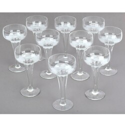 Zehn Sektgläser Rosenthal, studio-line, Rundfuß mit tief ...
