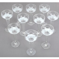 Zehn Sektgläser Rosenthal, studio-line, Rundfuß mit tief ...
