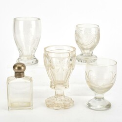 Konvolut Klarglas  in untersch. Ausformung und Gestaltung, dabei 4 ...