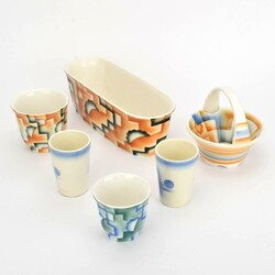 Konvolut Art déco-Gebrauchskeramik überwiegend Steingutfabrik ...