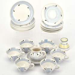 Sechs Gedecke HEDWIG BOLLHAGEN HB-Werkstätten für Keramik, Marwitz ...