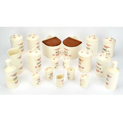 Konvolut Vorratsgefäße Max Roesler, Rodach, Steingut, insg. 19 ...