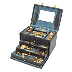 Konvolut Modeschmuck im Koffer  Silber untersch. Legierungen, Doublé ...