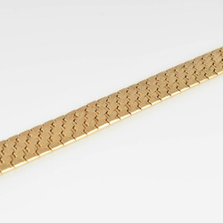 Gelbgoldarmband Gelbgold 750, Gliederarmband aus schräg ...