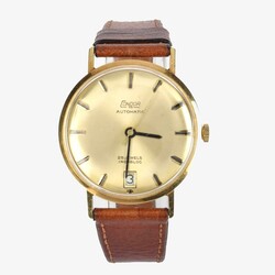 Goldene Herrenuhr Gehäuse und Rückdeckel in Gelbgold 585, brutto ca ...