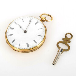 Damentaschenuhr Gehäuse aus Gelbgold 750 (brutto ca. 29 g), ...