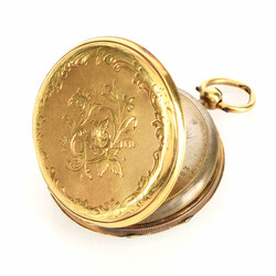 Damentaschenuhr Gehäuse aus Gelbgold 750 (brutto ca. 29 g), ...