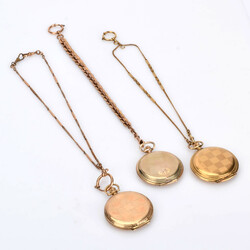 Drei Herrentaschenuhren an Kette unterschiedliche Hersteller (u.a. Fa ...