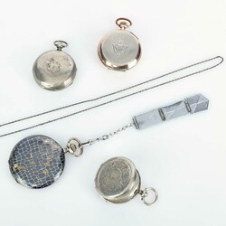 Konvolut Taschenuhren insg. 4 Stück, jeweils mind. 800er ...