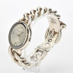  b Massive Damenuhr Silber Silber 925 (brutto ca. 127 g), Fa. ...