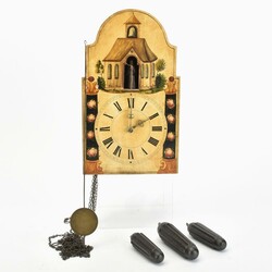  b Schwarzwälder Bogenschilduhr mit Glockenläuter Schwarzwald, ...