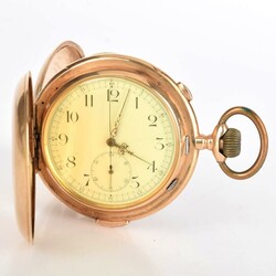  b Taschenuhr mit Viertelstunden-Repetition ...