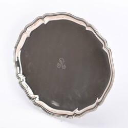 Tablett Silber 800, Juweliermarke G. Schnauffer, Dresden, ovale Form ...