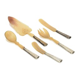  b Konvolut Silberbesteck Silber 835, 3 x gemarkt U, 2 x gemarkt ES, ...