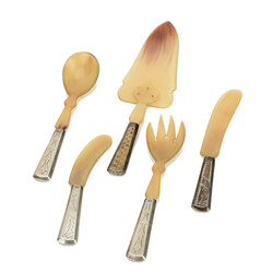  b Konvolut Silberbesteck Silber 835, 3 x gemarkt U, 2 x gemarkt ES, ...