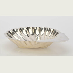  b Muschelschale versilbert, Barker Brothers, Birmingham, gemarkt ...